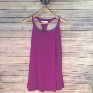Susana Monaco Purple Knit Tank Dress Size Small